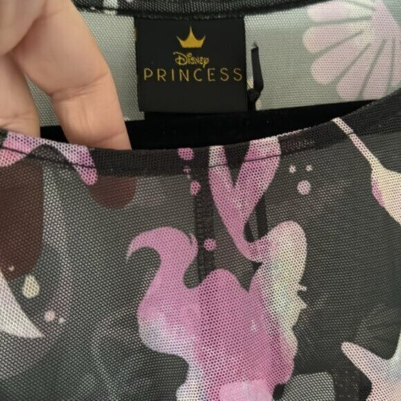 Torrid Women Disney The Little Mermaid Midi Mesh T-Shirt Dress Plus Size 1 NWT - Picture 6 of 13